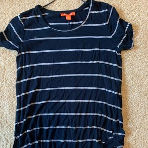 NEVER WORN stripped navy t shirt